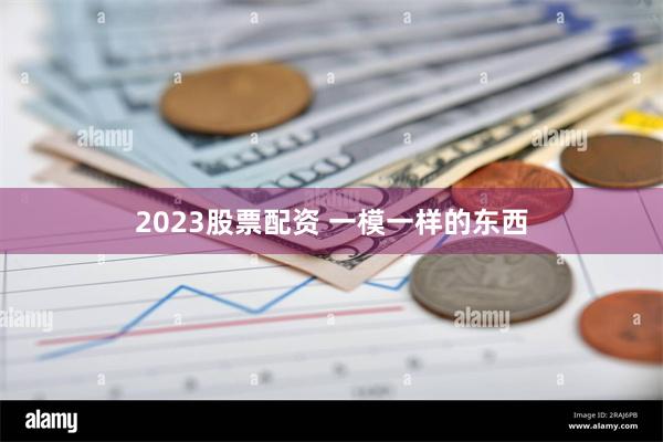 2023股票配资 一模一样的东西